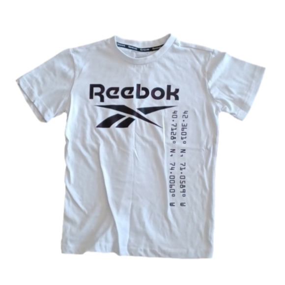 REEBOK S 8 years white t-shirt size S - Picture 1 of 5